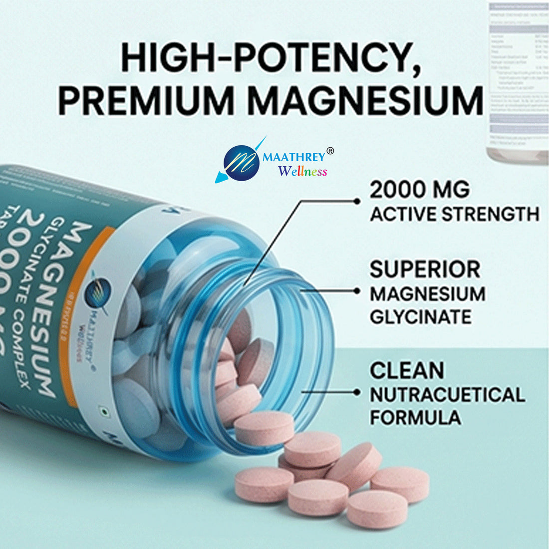 Magnesium Glycinate Tablets – For Sleep & Muscle Recovery