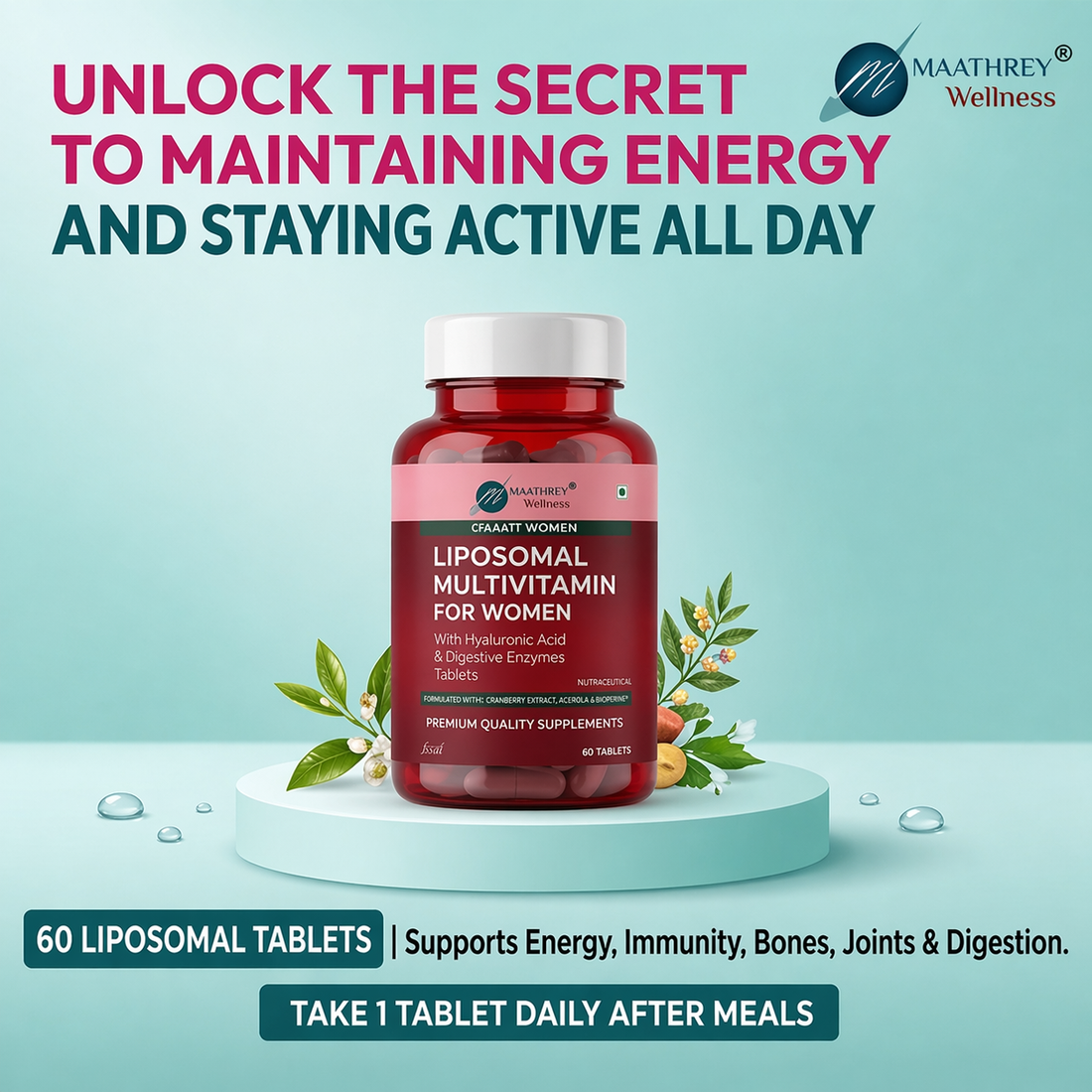Maavit Women Multivitamin Tablets – Daily Health Support for Women
