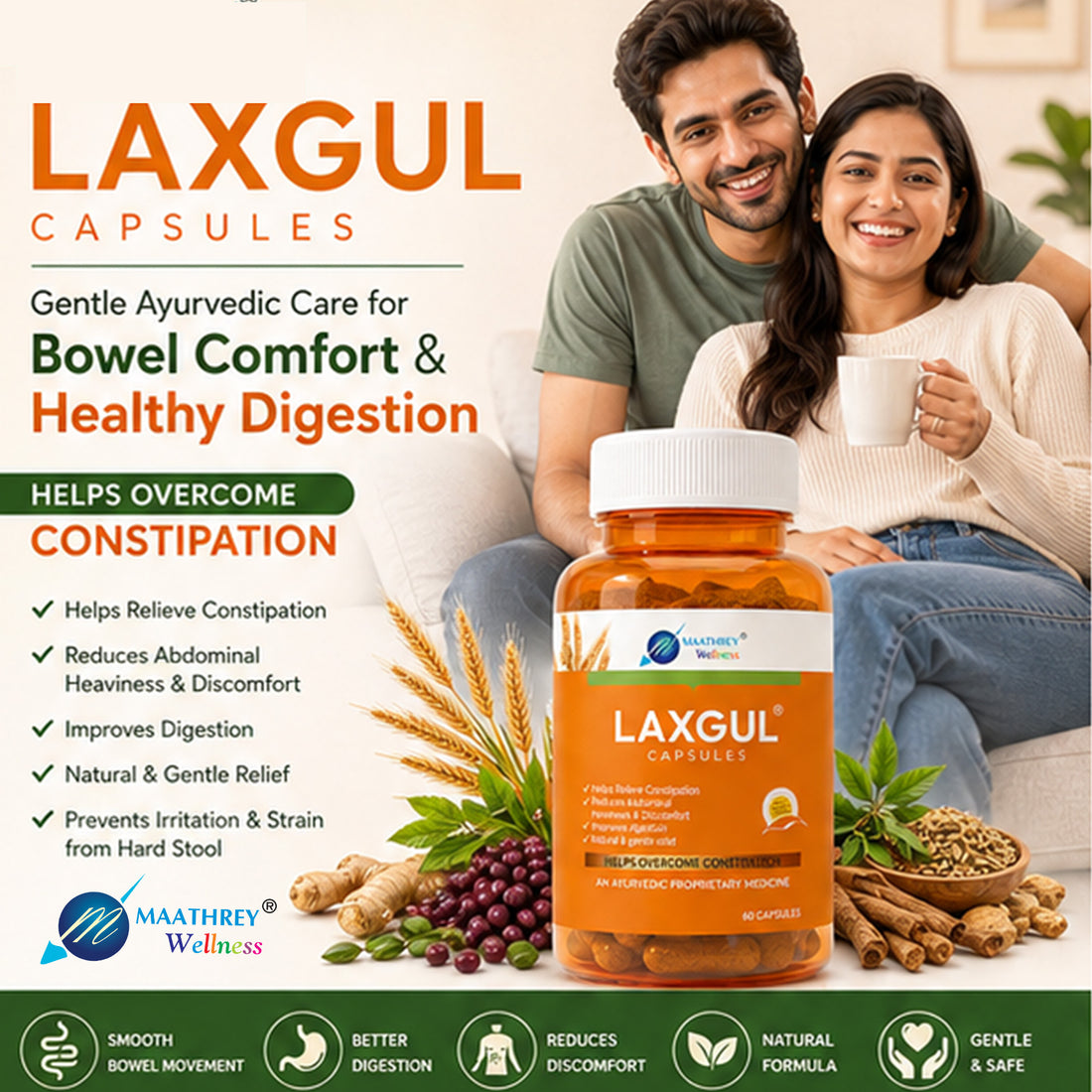 LAXGUL Capsules – Herbal Support for Constipation & Digestion