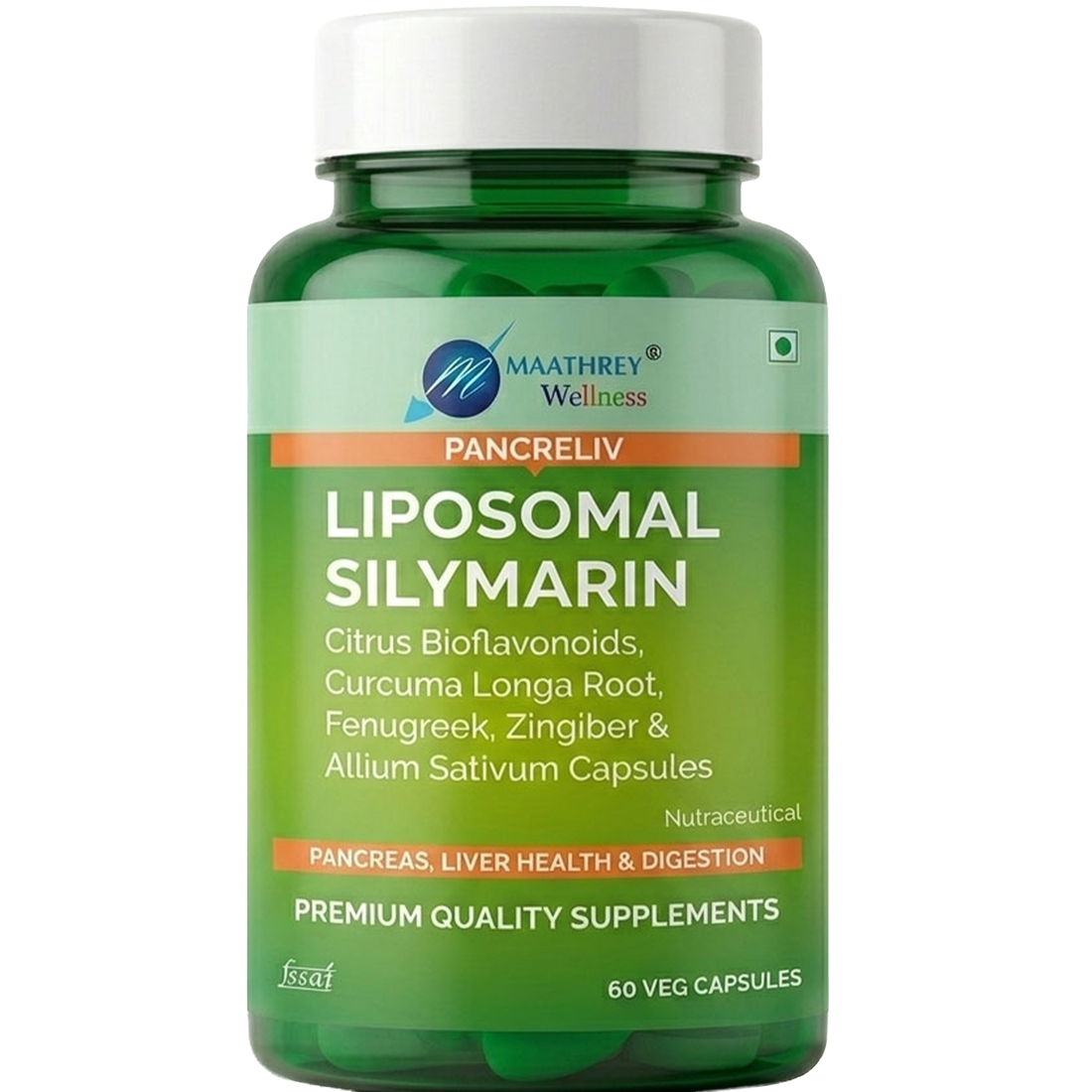 Pancreliv Liposomal Silymarin Capsules – For Liver Health & Digestion
