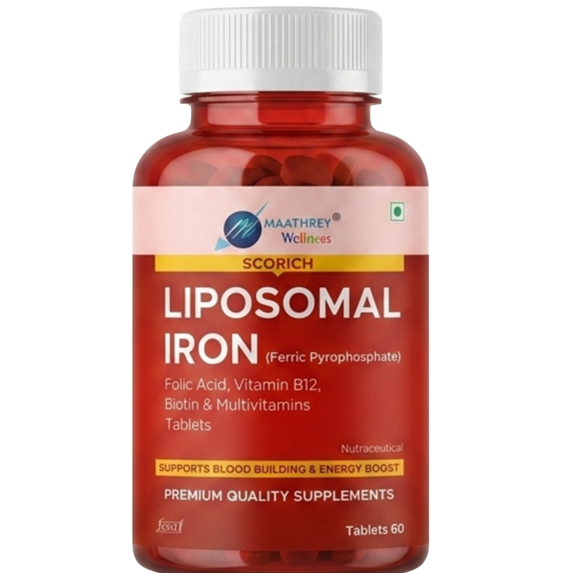 Scorich Liposomal Iron Tablets – For Blood Health & Energy Support