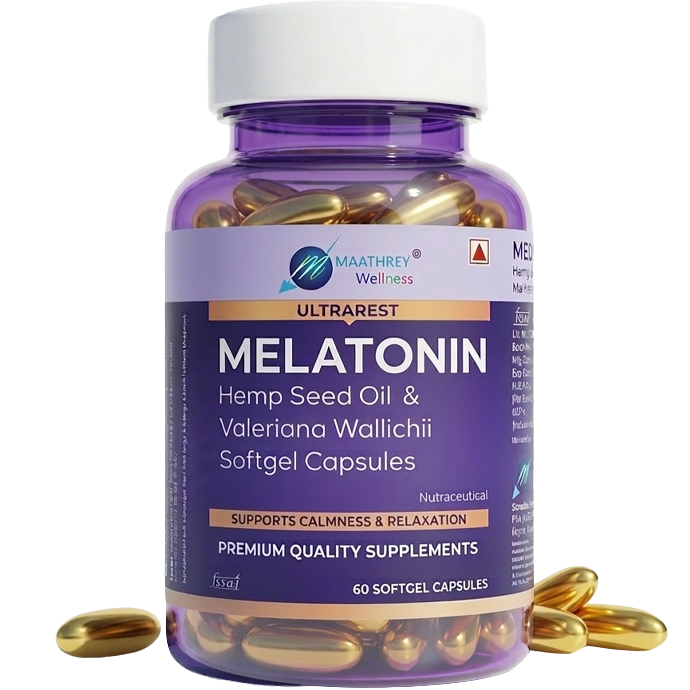 Ultrarest Melatonin Softgel Capsules – For Relaxation & Sleep Support
